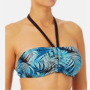 Size Small Time and Tru Palm leaf Bikini Top